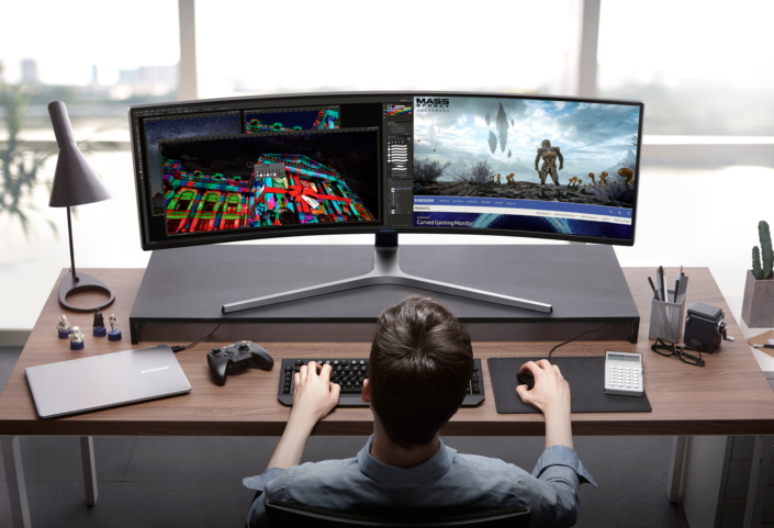 monitor gaming layar lengkung terbaik
