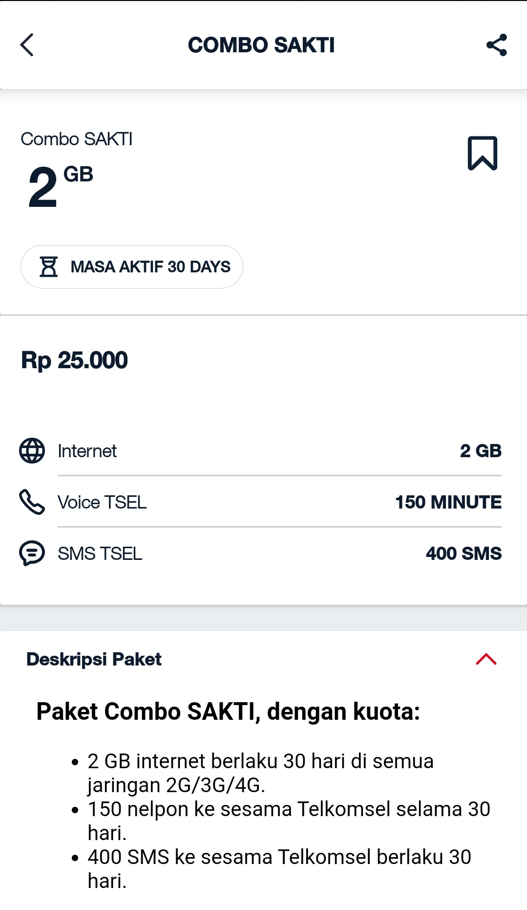 Paket Combo Telkomsel Terbaru