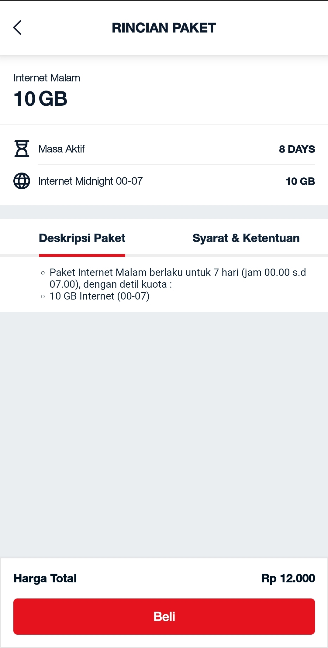 Paket Internet Malam Telkomsel
