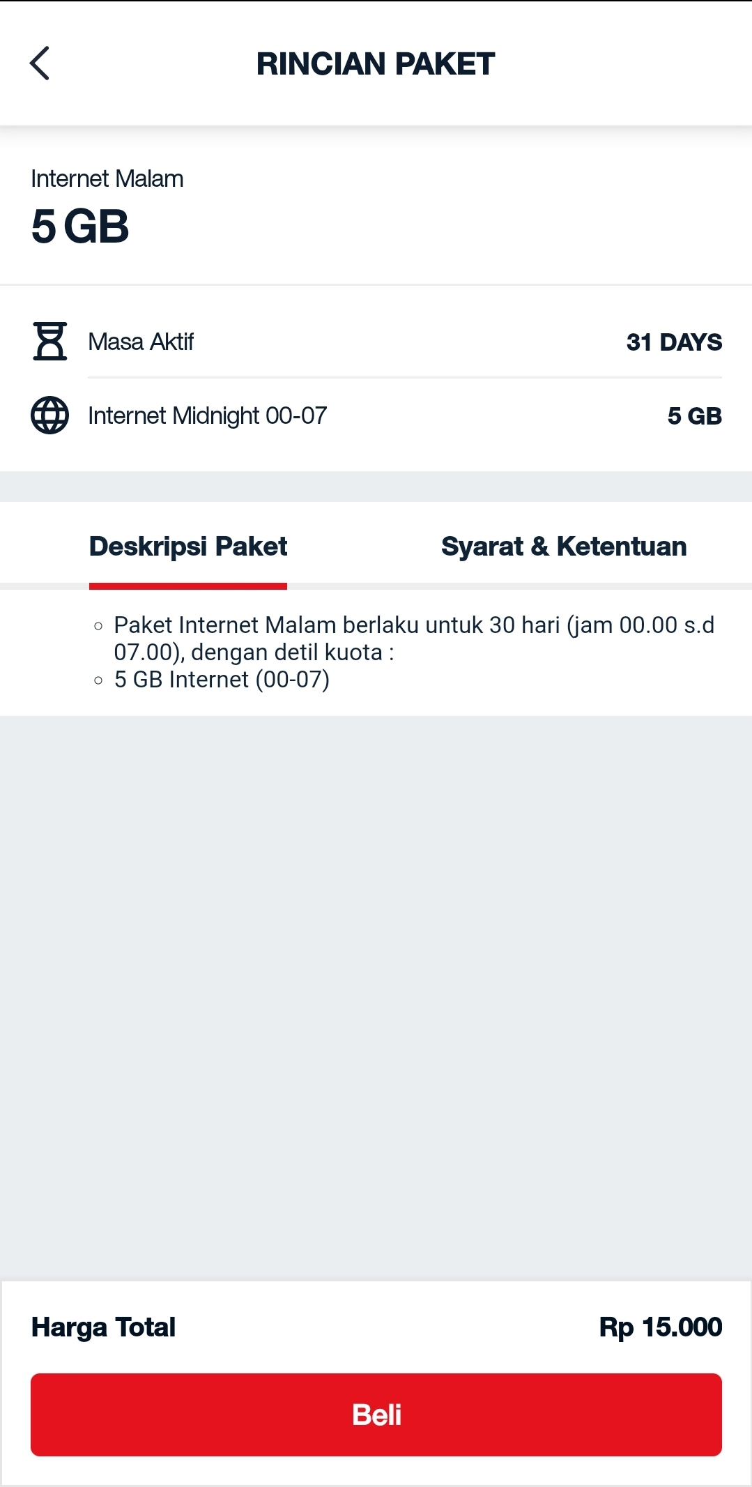 Paket Internet Malam Telkomsel