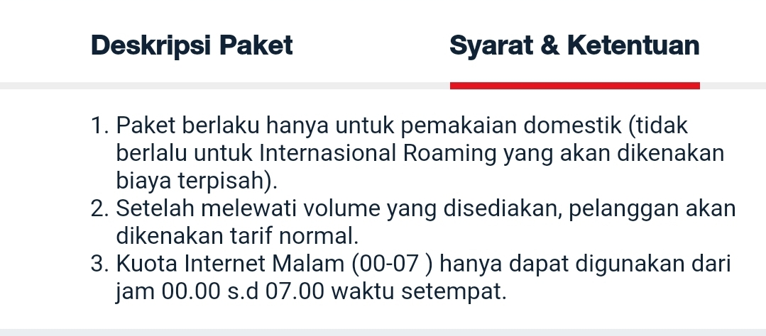 Paket Internet Malam Telkomsel