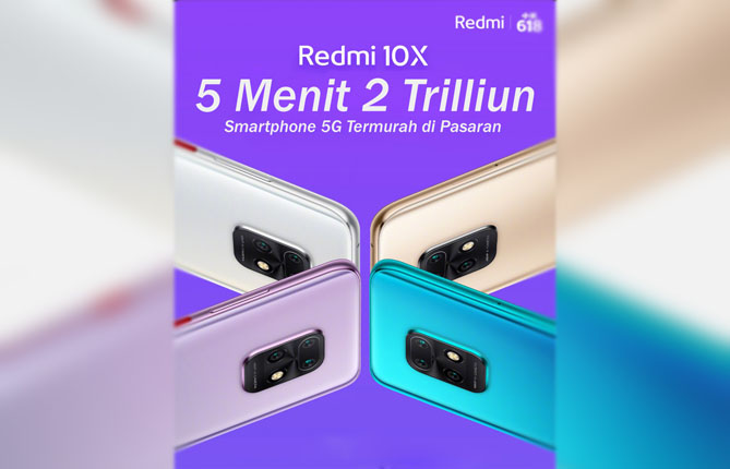 Xiaomi Rilis Redmi 10X 5G