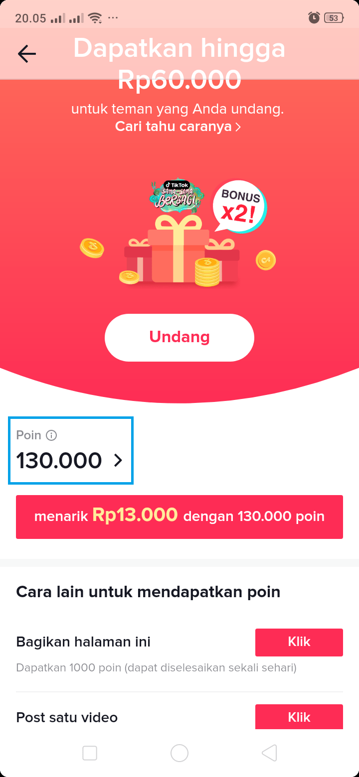 Cara Menarik Saldo TikTok Lite ke OVO Cash