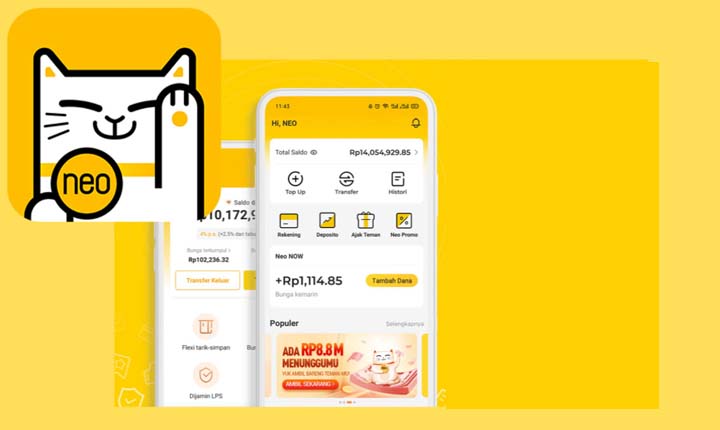 Bukti pembayaran Aplikasi Bank Neo