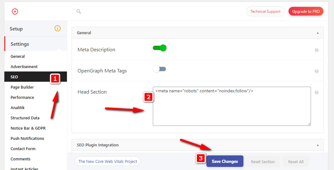 Cara hapus AMP wordpress