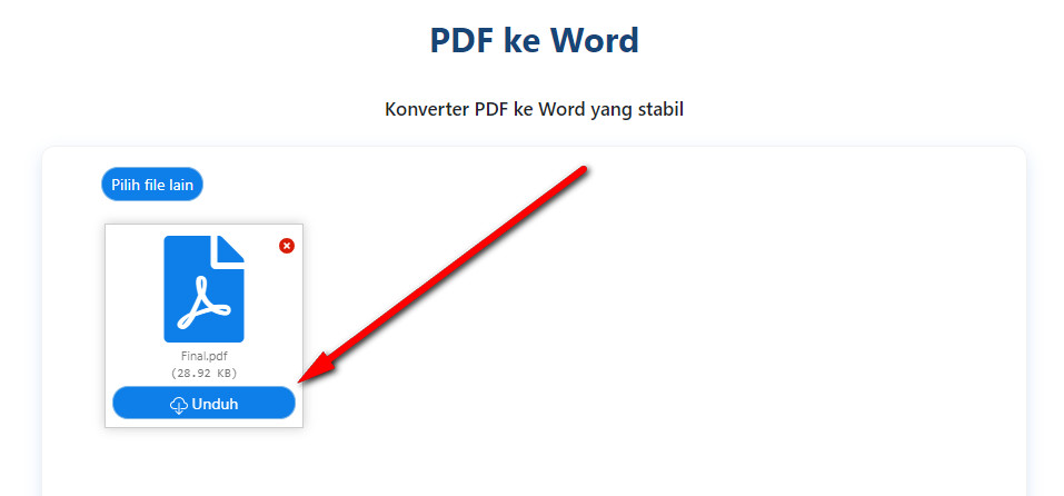 Unduh Pdf ke word conventer