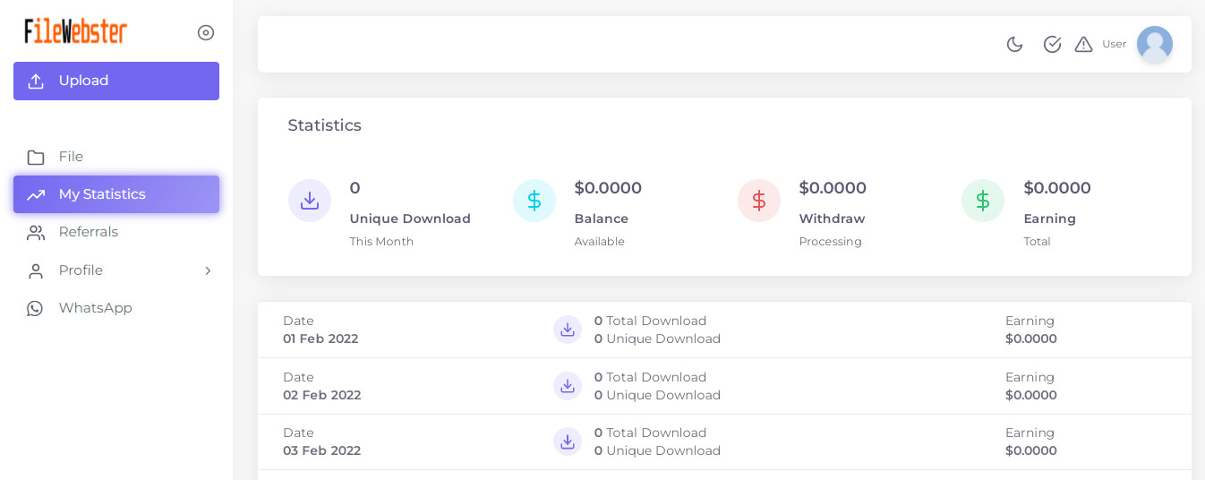 upload file dapat uang