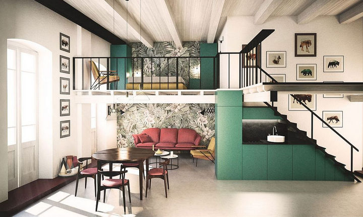 model rumah mezzanine